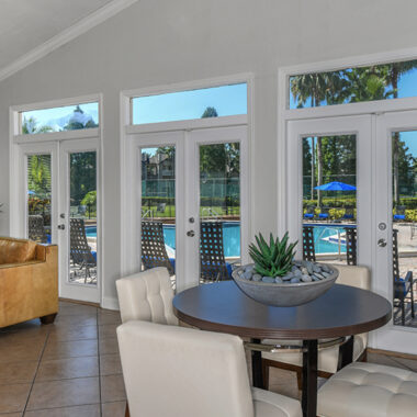 Spacious Clubhouse Overlooking Pool